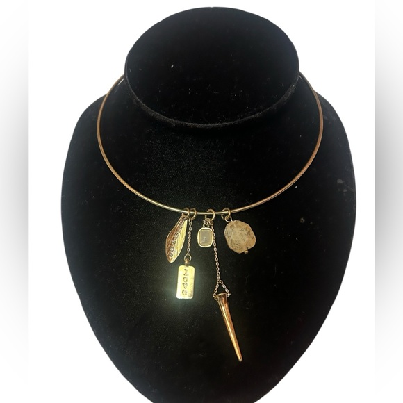 BANANA REPUBLIC CHARM COLLAR NECKLACE - Picture 1 of 7